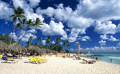 Palm beach in Bayahibe, Dominican Republic, Caribbean