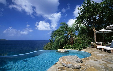 Swimming pool of the Little Dix Bay Resort on Virgin Gorda Island, British Virgin Islands, Caribbean