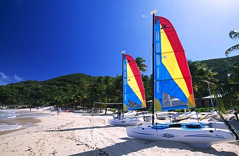 Catamarans on Peter Island, British Virgin Islands, Caribbean