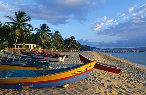 Fishing boats, Crasboat Beach, Aquadilla, Puerto Rico, Caribbean