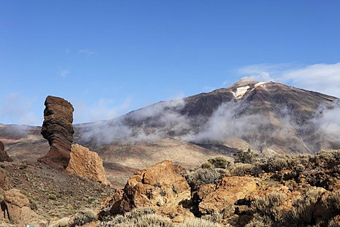 Roques de Garcia, Teide Volcano, Canadas del Teide National Park, Tenerife, Canary Islands, Spain, Europe