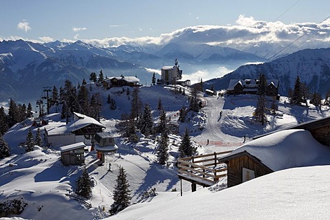 Rofan skiing area, Rofan Range, Tyrol, Austria, Europe