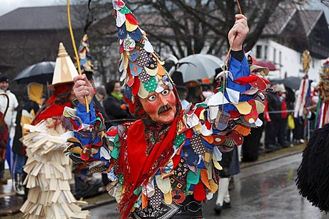 Mullerlaufen parade in Thaur, carnival tradition, Tyrol, Austria