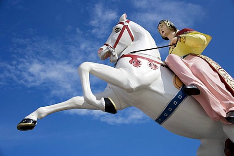 Figure of a fairy tale character on the pier in Brighton, Sussex, Great Britain, Europe