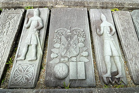 Medieval gravestones near Kilmartin, Scotland, Great Britain, Europe