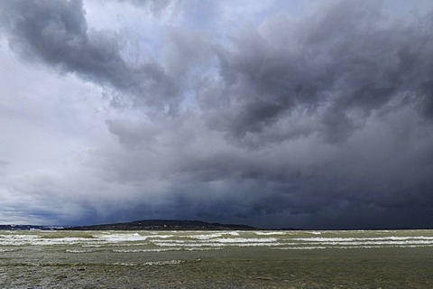 Hurricane Quinten above Lake Constance, district of Konstanz, Baden-Wuerttemberg, Germany, Europe