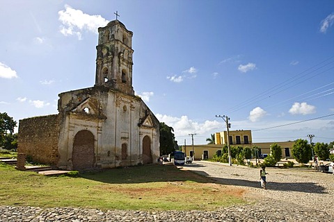 Ruins of a church in Trinidad, Sancti-Spiritus Province, Cuba, Latin America, America