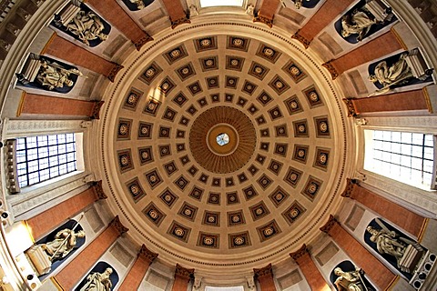 Dome of the St. Elisabeth Church, Nuremberg, Middle Franconia, Bavaria, Germany, Europe