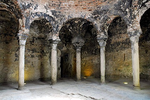 Arabian baths, Banys Arabs, historic city centre of La Portella, Ciutat Antiga, Palma de Mallorca, Mallorca, Balearic Islands, Spain, Europe