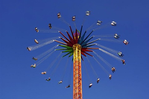 Star flyer, chain carousel, Wies'n, Oktoberfest, Munich, Bavaria, Germany, Europe