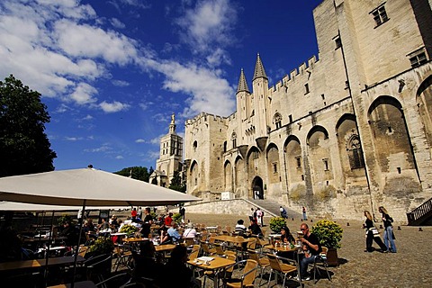 The Popes' Palace in Avignon, Provence, France, Europe