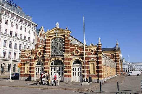 Kauppahalli market at the port of Helsinki, Finland, Europe