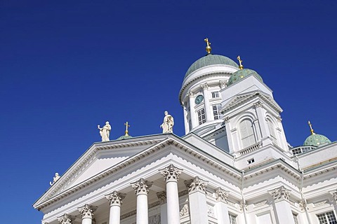 Tuomiokirkko, Helsinki Cathedral, partial view, Helsinki, Finland, Europe