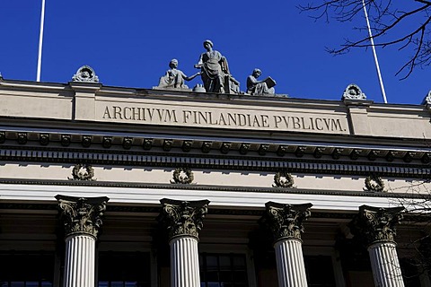 State Library, partial view, Helsinki, Finland, Europe