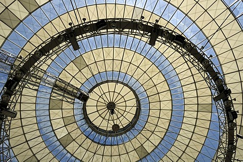 Allee-Center shopping center, interior view of dome, Leipzig, Saxony, Germany, Europe
