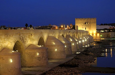 Puente Romano Bridge, Cordoba, Andalusia, Spain, Europe