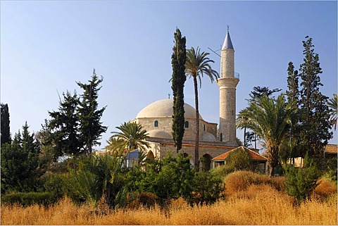 Hala Sultan Tekke Mosque, fourth most important islamic pilgrimage site, Larnaca, Cyprus, Asia