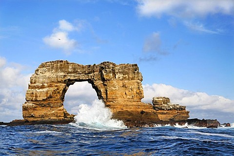 Rock gate, natural monument, Darwin island, Galapagos archipelago, Unesco World Heritage Site, Ecuador, South America, Pacific