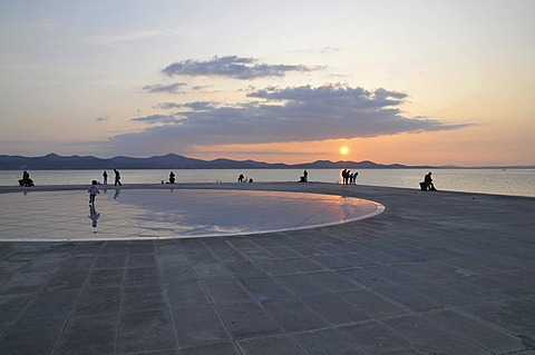 Sunset, Greeting to the Sun, Zadar, Croatia, Europe