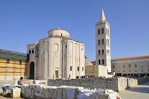 Campanile of Sveti Stosija, Sveti Donat, Zadar, Croatia, Europe