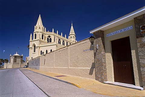 Santa Maria de Regla Church, Playa de Regla, Chipiona, Andalusia, Spain, Europe