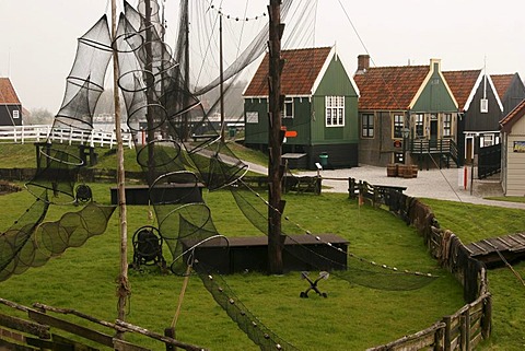 Buiten museum of the Zuidersee-Museum, an open-air museum on Lake Ijssel in Enkhuizen, Netherlands, Europe