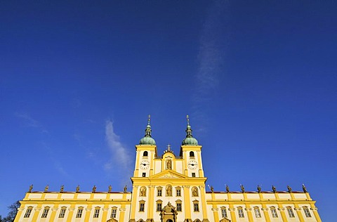 Baroque "Basilica Minor", Church of Visitation of Virgin Mary, on Svaty Kopecek, Holy Hill, near Olomouc, Czech Republic, Europe