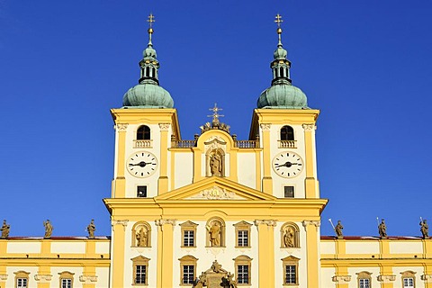 Baroque "Basilica Minor", Church of Visitation of Virgin Mary, on Svaty Kopecek, Holy Hill, near Olomouc, Czech Republic, Europe