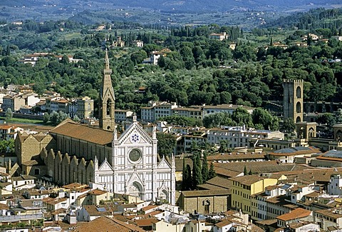 Santa Croce Basilica, Florence, Firenze, Tuscany, Italy, Europe