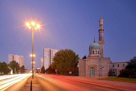 Steam engine house of the Havelpumpwerk built in the style of a mosque, Potsdam, Brandenburg, Germany, Europe