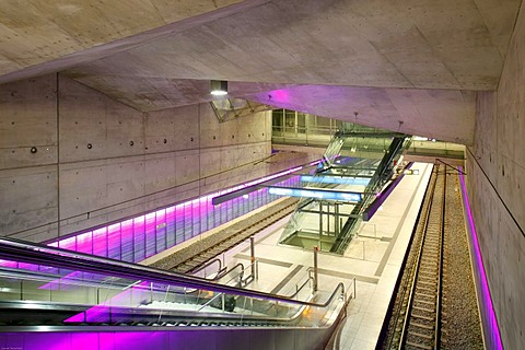 Rathaus-sued underground station, Bochum, Ruhr area, North Rhine-Westphalia, Germany, Europe