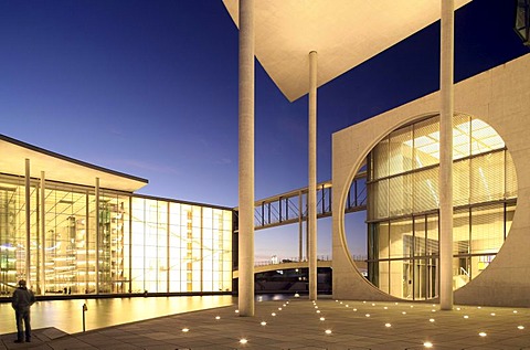 Paul-Loebe-Haus and Marie-Elisabeth-Lueders-Haus buildings, Bundestag administration building, Mitte, Berlin, Germany, Europe