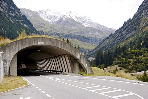 Road tunnel near Arlberg, Vorarlberg, Austria, Europe