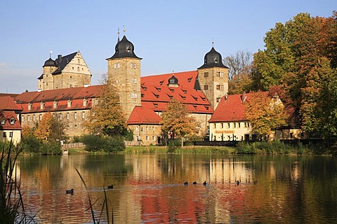 Thurnau castle, Kulmbach region, Upper Franconia, Bavaria, Germany, Europe