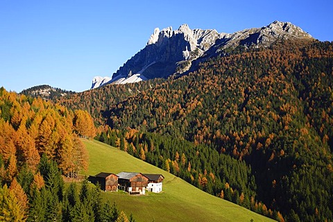 Passo delle Erbe, mountain pass at Funes Valley, Bolzano-Bozen, Italy, Europe