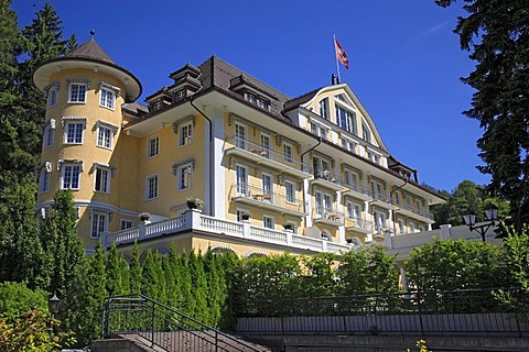 Grand Hotel Bellevue in Gstaad, Bernese Oberland, Switzerland, Europe