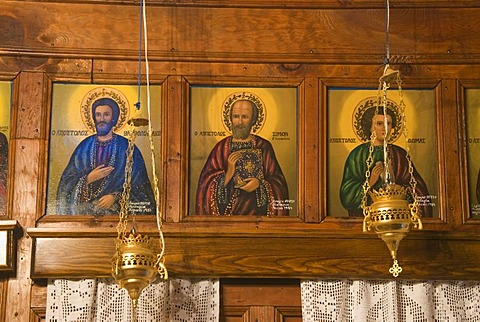 Pano Akourdaleia, interior of Greek Church in Cyprus