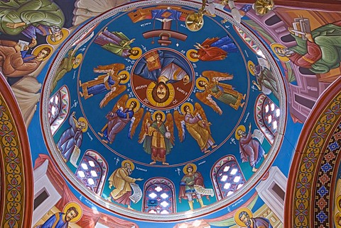 Church cupola of Agios Georgios Basilica, Coral Bay, Cyprus