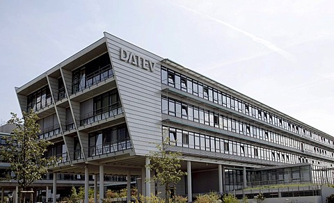 Headquarters of DATEV eG, data processing center for tax accountants, financial auditors, lawyers and companies in Nuremberg, Bavaria, Germany, Europe