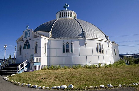 Igloo Church in Inuvik, Mackenzie River Delta, Northwest Territories, Canada, North America