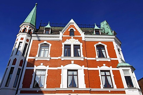 Historic house, historic town centre, Baltic Sea seaside resort town of Eckernfoerde, Rendsburg-Eckernfoerde district, Schleswig-Holstein, Germany, Europe