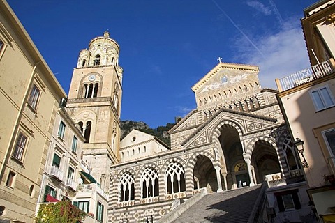 The Cathedral Duomo of Amalfi, Sant'Andrea, Costiera Amalfitana, Amalfi Coast, UNESCO World Heritage Site, Campania, Italy, Europe