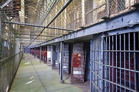 The West Virginia Penitentiary, constructed in 1866 and closed in 1995 after a court ruled that the prison's 5x7-foot cells were cruel and unusual punishment, Moundsville, West Virginia, USA