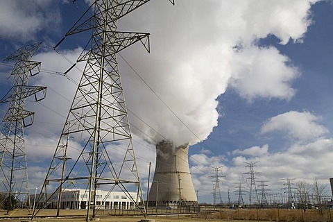 The Davis-Besse Nuclear Power Station, east of Toledo, Oak Harbor, Ohio, USA