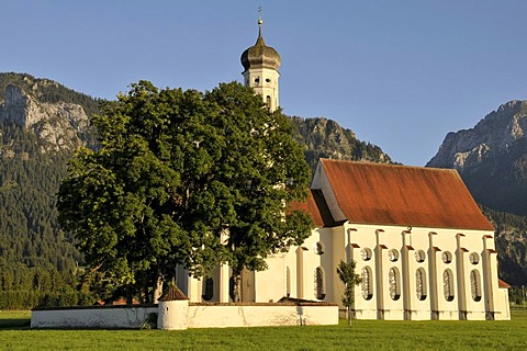 St. Coloman's Pilgrims Church, Allgaeu, Bavaria, Germany, Europe