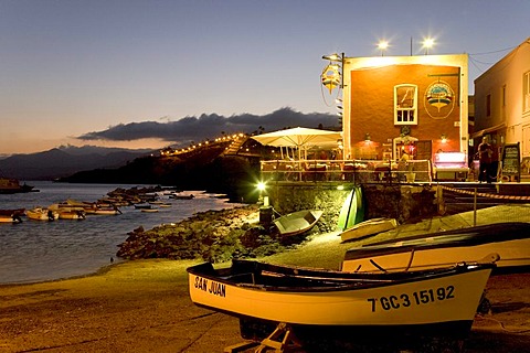 Fishing harbor of Puerto del Carmen, Lanzarote, Canary Islands, Spain, Europe