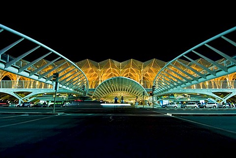 Train station at Parque das Nacoes, Nation's Park, Lisbon, Portugal, Europe