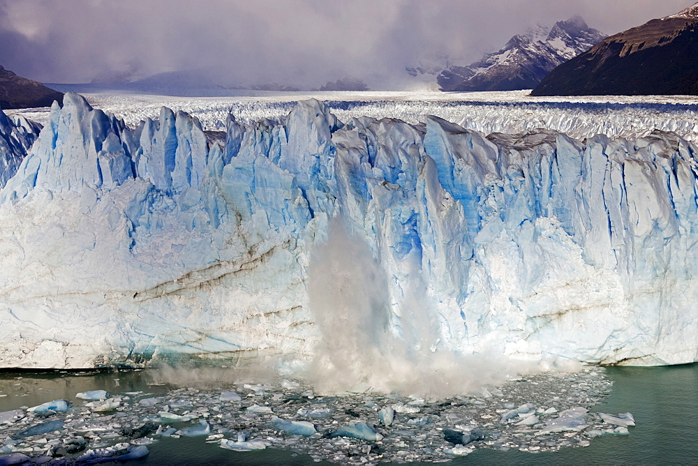 Broken ice at the glacier Perito Moreno, National Park Los Glaciares, Argentina, Patagonia, South America