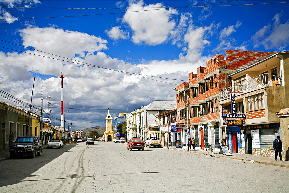 City center of Uyuni, Altiplano, Bolivia, South America