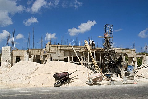 Construction site, Punta Cana, Dominican Republic, Central America